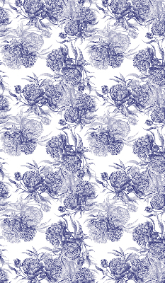 Daylight roller blind Blue bouquet