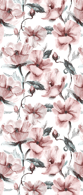 Window blind Pink flowers