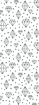 Window blind Drawn diamonds