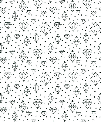 Window blind Drawn diamonds