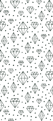 Window blind Drawn diamonds