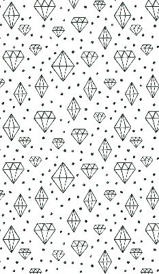 Window blind Drawn diamonds