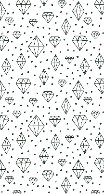 Window blind Drawn diamonds