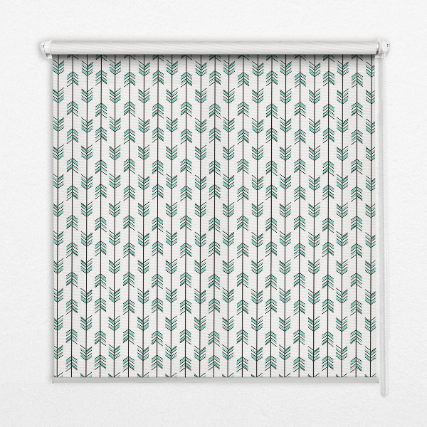 Window blind Small colorful firs