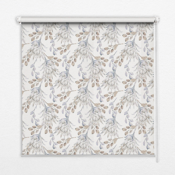 Window blind White flowers