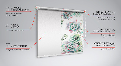 Daylight roller blind Green plants