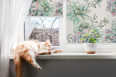 Daylight roller blind Green plants