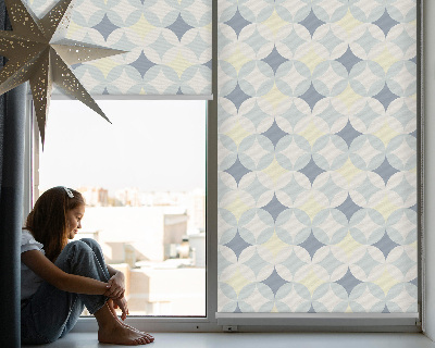 Roller blind for window Colorful stars