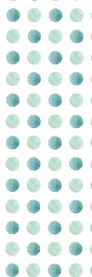 Window blind Turquoise dots white background