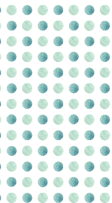 Window blind Turquoise dots white background