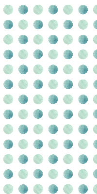 Window blind Turquoise dots white background