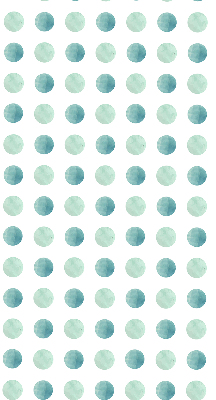 Window blind Turquoise dots white background