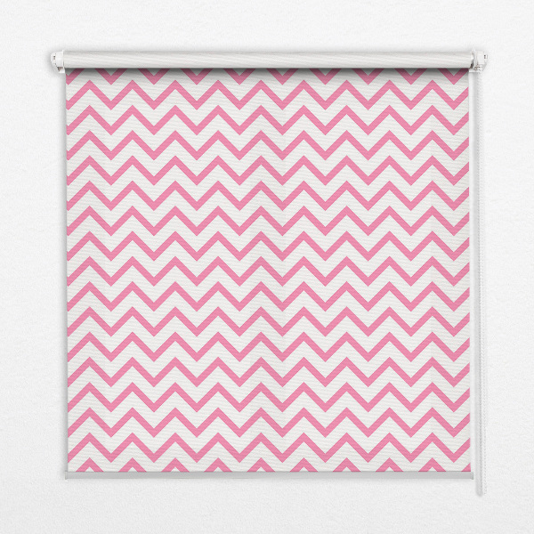 Window blind Horizontal pink zigzags