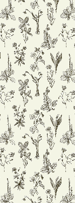 Window blind Drawed flowers