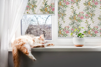 Kitchen roller blind Flowers