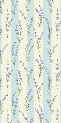 Kitchen roller blind Purple flowers