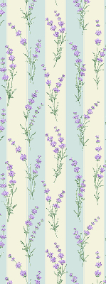 Kitchen roller blind Purple flowers