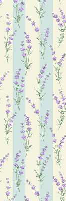 Kitchen roller blind Purple flowers