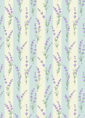 Kitchen roller blind Purple flowers