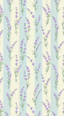 Kitchen roller blind Purple flowers