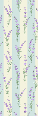 Kitchen roller blind Purple flowers