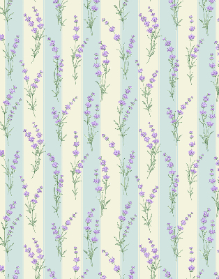 Kitchen roller blind Purple flowers