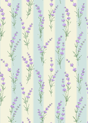 Kitchen roller blind Purple flowers