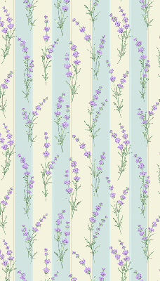 Kitchen roller blind Purple flowers