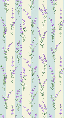 Kitchen roller blind Purple flowers