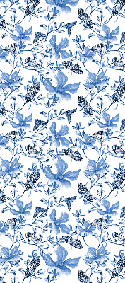 Kitchen roller blind Blue butterflies