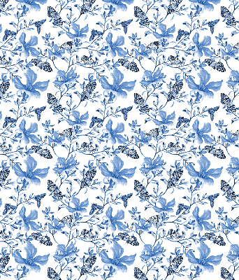 Kitchen roller blind Blue butterflies