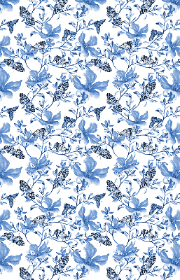 Kitchen roller blind Blue butterflies