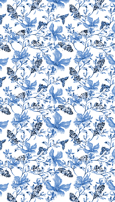 Kitchen roller blind Blue butterflies