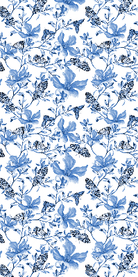 Kitchen roller blind Blue butterflies