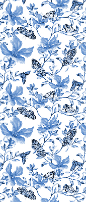 Kitchen roller blind Blue butterflies