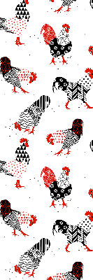 Kitchen roller blind Roosters