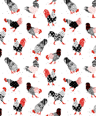 Kitchen roller blind Roosters