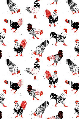 Kitchen roller blind Roosters