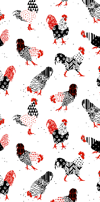 Kitchen roller blind Roosters