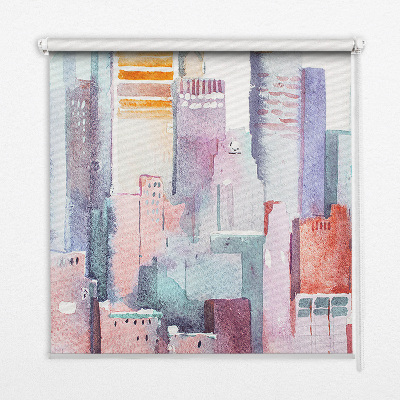 Daylight roller blind Colorful city