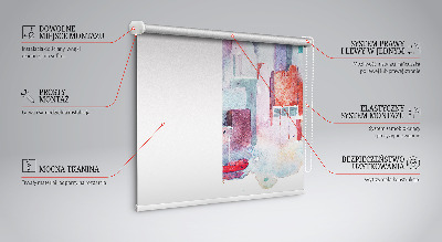 Daylight roller blind Colorful city