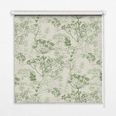 Roller blind Green plants