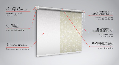 Roller blind Connected white dots