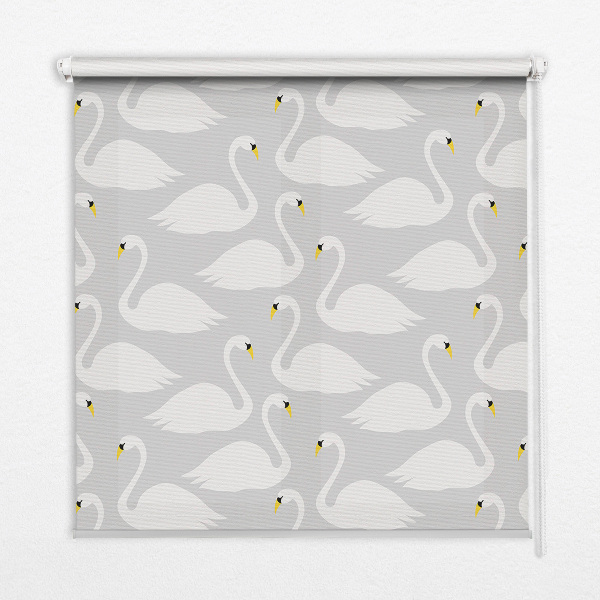 Roller blind Swans