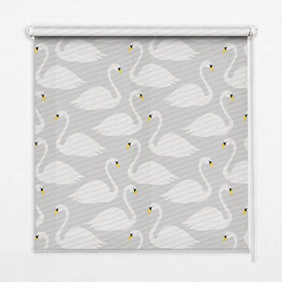 Roller blind Swans