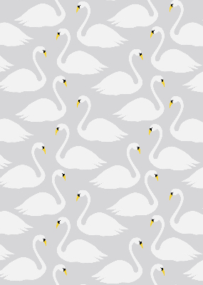 Roller blind Swans