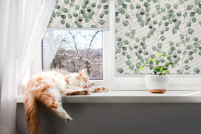 Roller blind Leaves from the branches