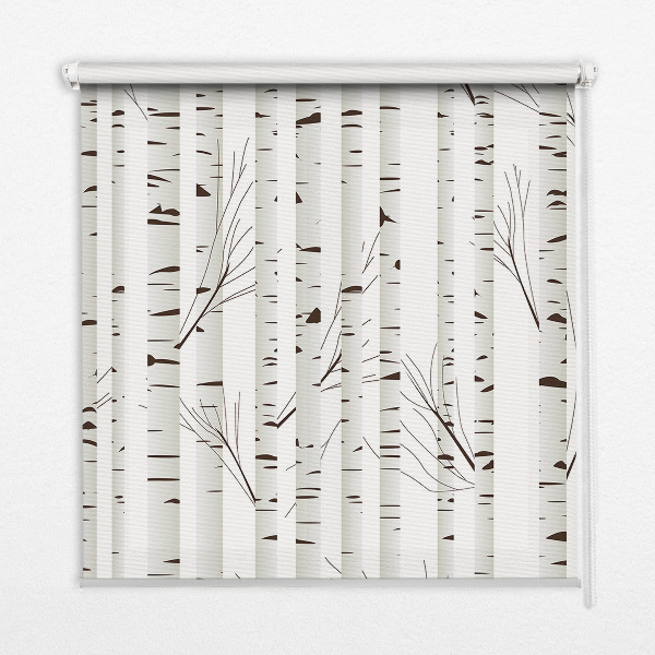 Roller blind for window Birch