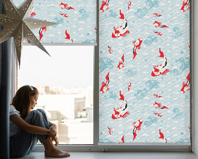 Roller blind for window Fish in the water