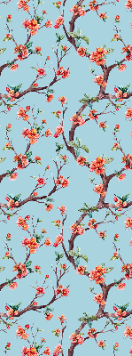 Daylight roller blind Flower buds from trees